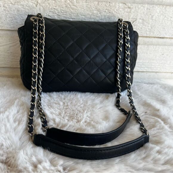 MICHAEL KORS Black Flap Cheyenne Crossbody Quilted Chain Shoulder Bag Mercer - Picture 6 of 13